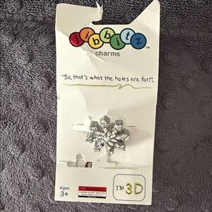 Jibbitz Rhinestone Snowflake Charm